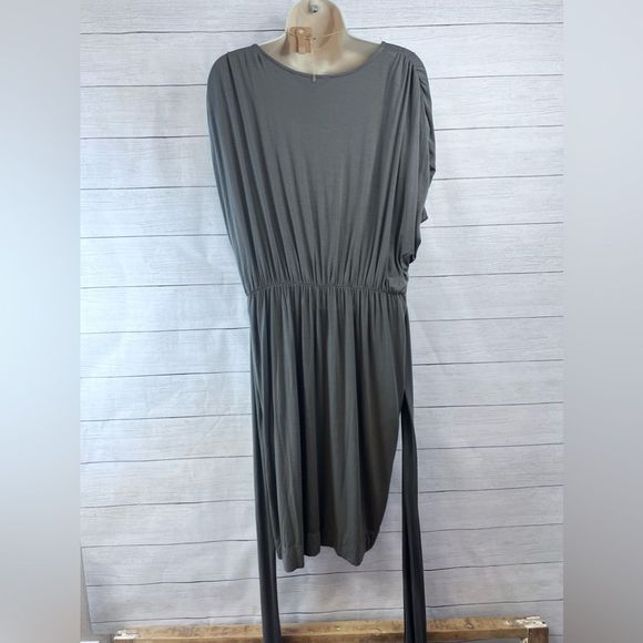 NWT BCBG Y2K Flowy V Neck Dress Detailing Sash Wrap Belt Large 💗 - Picture 5 of 9